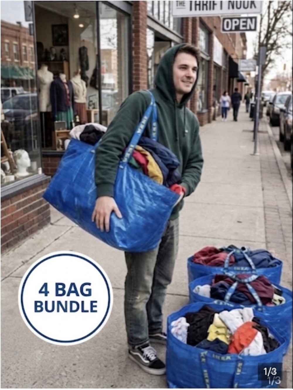 IKEA Frakta Bags, 4 bags included, New moving bags